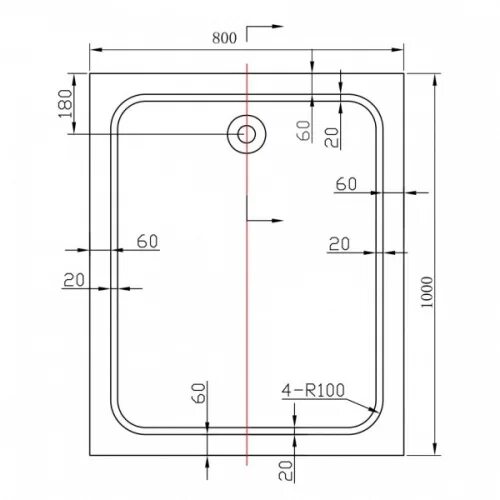 Душевой поддон Vincea VST-4sr. Душевые с прямоугольный поддоном средней высоты. Поддон для душа Vincea VST-4sr130х90 см ,белый купить в Москве. Душевой поддон vincea