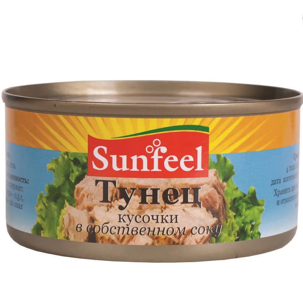 Тунец ж б. Тунец в собств соку кусочки Sunfeel 170 гр ж/б 1/24 Китай. Тунец для салатов в масле Sunfeel (ж/б) 170г. Тунец в собственном соку Sunfeel 170. Тунец Sunfeel для салатов 170г.