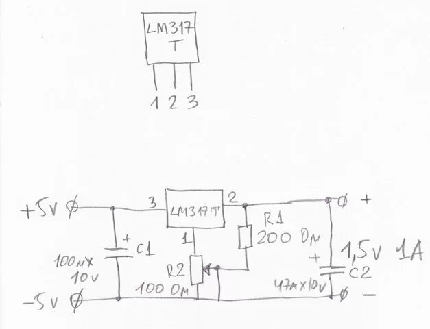 Стабилизатор 5 вольт схема