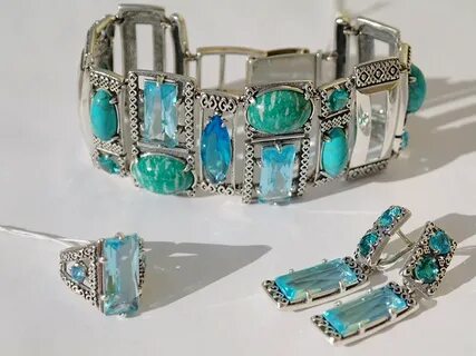 Украшения из серебра с натуральными камнями