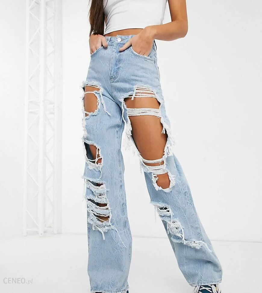Клеш рваные. Женские джинсы asos design tall. широкие рваные джинсы. широкие джинсы порванные. широкие рваные джинсы женские.