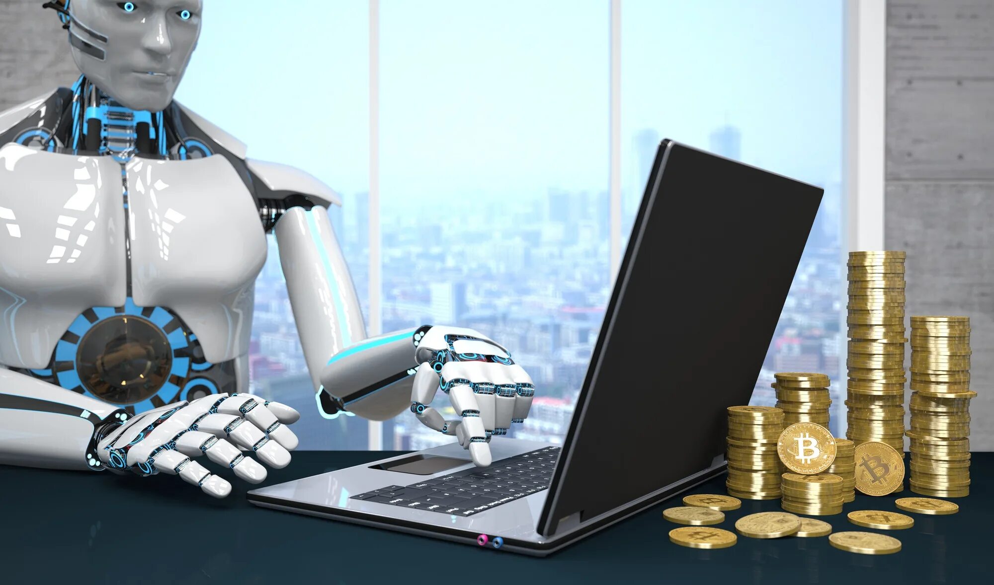Торговый робот. Инвестиции робот. Робот форекс. Робот с деньгами.