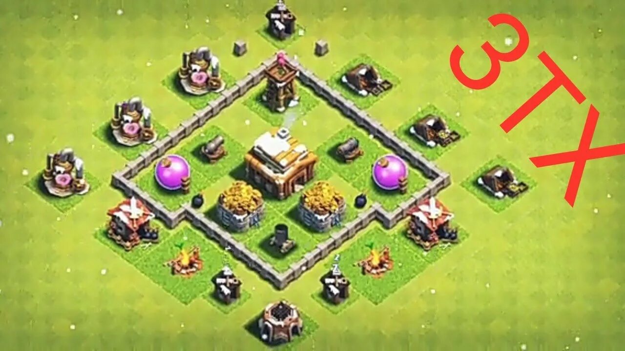 Расстановка 3 ТХ. База для 3 ТХ В Clash of Clans. Планировка ТХ 3 клеш оф кленс. Ратуша 3 расстановка.