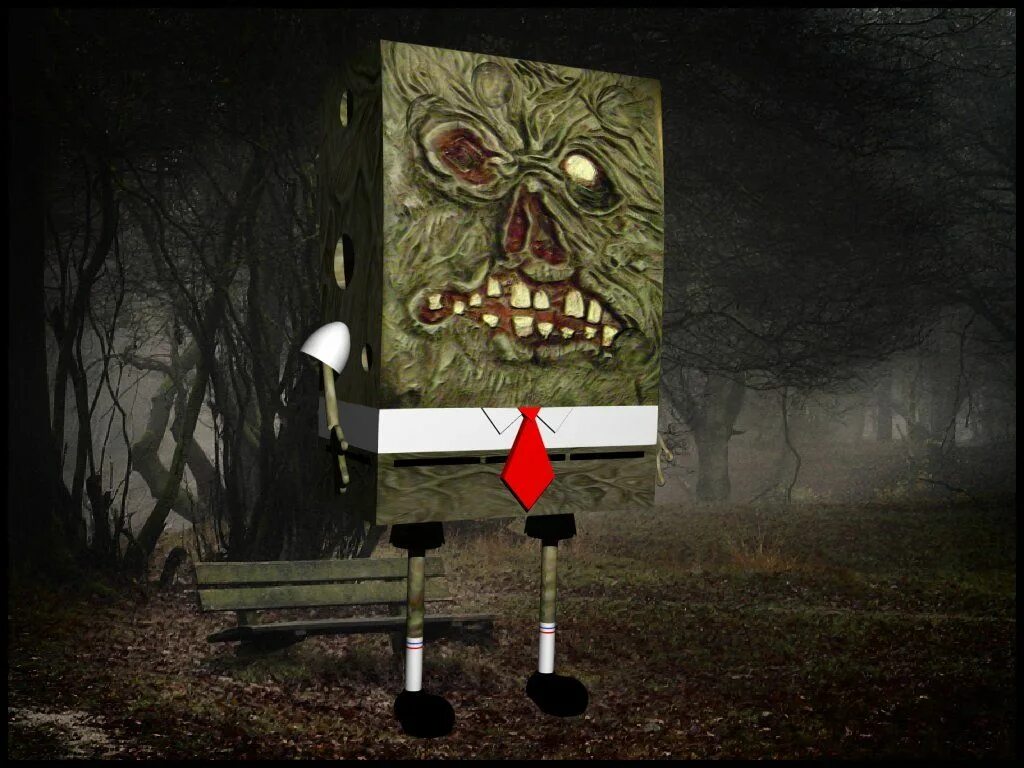 Спанч Боб хоррор игра. Sponge scary