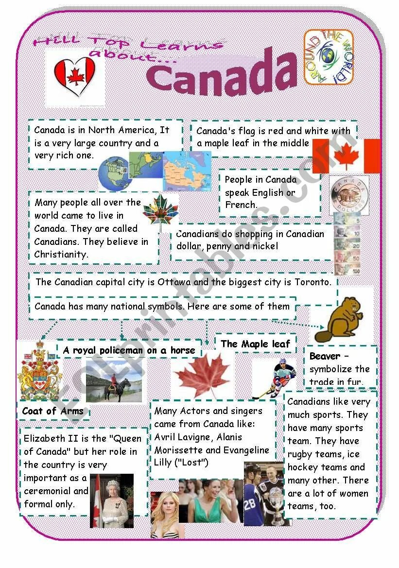 English speaking countries плакат. Canada worksheets. Worksheets по географии. Countries канада. Канада worksheets for kids.