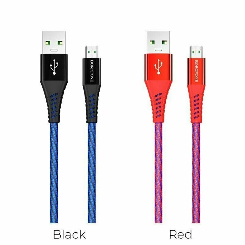 Цветные usb. Кабель USB Micro USB Borofone bu13 Craft Micro 4a fast Charging data Cable. Кабель USB Borofone bu13 Micro красный. Дата-кабель USB 5.0A для Type-c Borofone bu13 нейлон 1.2м (Red). Borofone bu13 Micro.