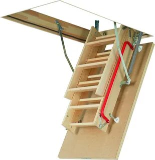 Choosing the right attic ladder Installing a pull-down staircase Attic stai...