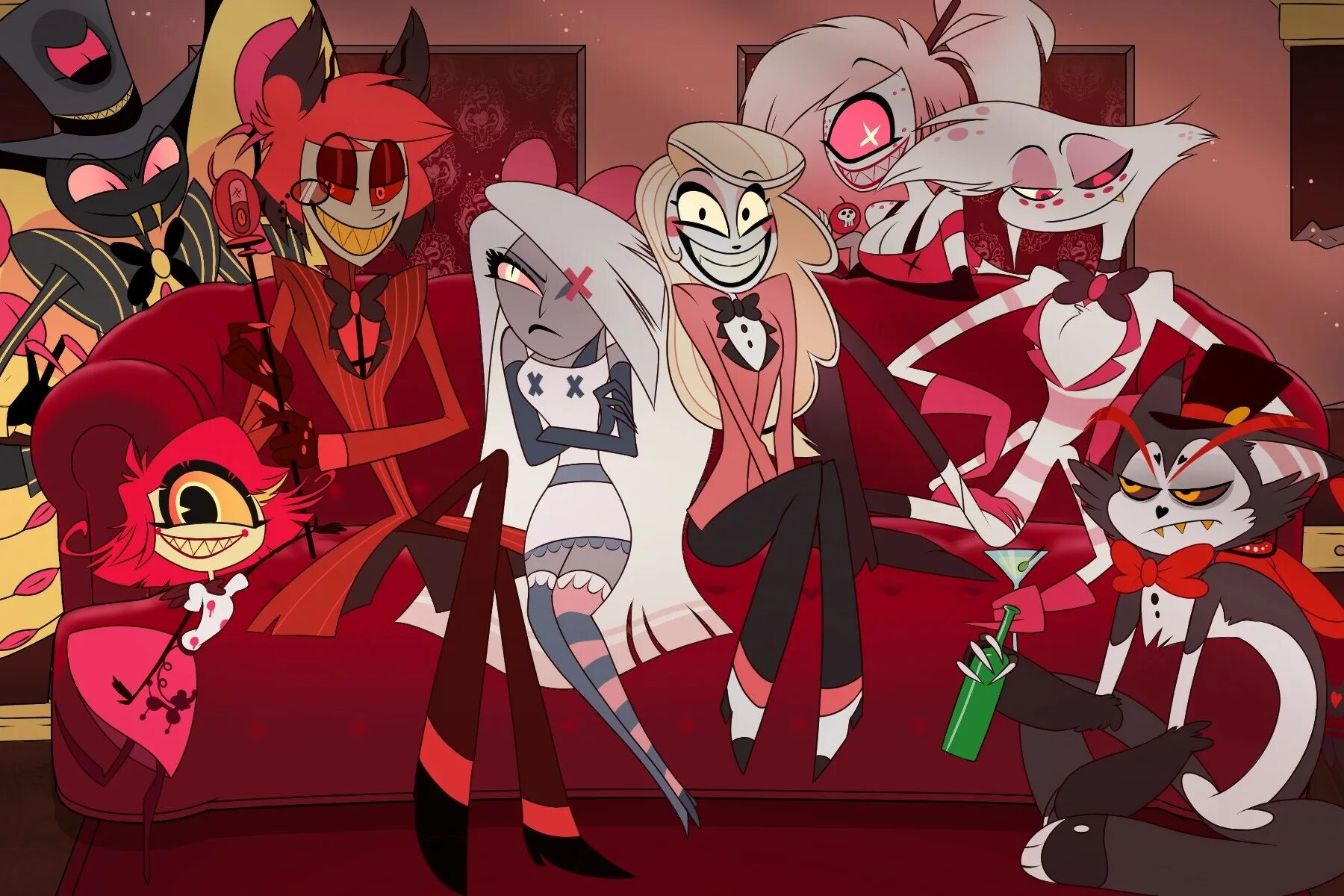 Песня hells greatest dad hazbin hotel. Отель ХАЗБИН отель. Hotel Hazbin Husk x Charlie. Отель ХАЗБИН гендербенд Аластор.