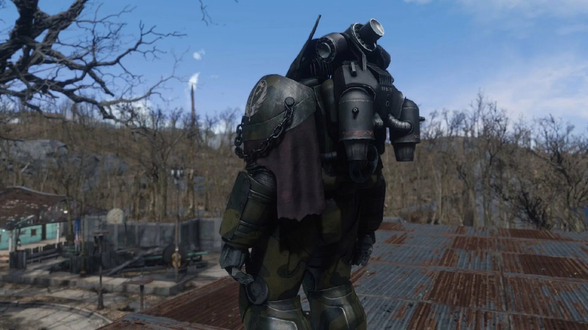 Как выйти из силовой брони. Fallout 4 Midwestern Power Armor. Fallout 4 Среднезападная силовая броня. Fallout Midwest Power Armor. Fallout 76 Midwestern Power Armor.