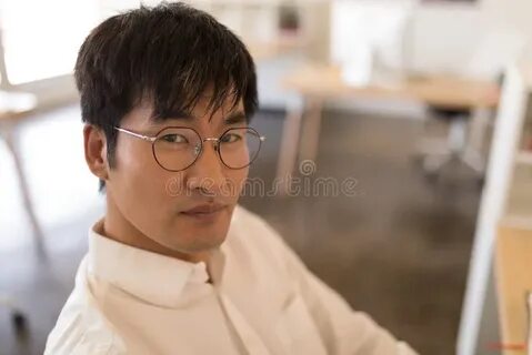 He wears glasses