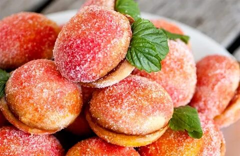 Персики со сгущенкой