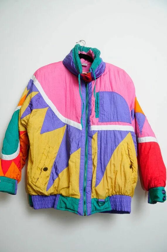 80s 90s Columbia Windbreaker Jacket Ski Coat by 7CitiesVintage Seattle fashion, 
