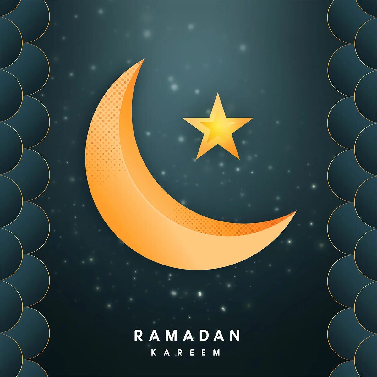 Начало рамадана луна. Луна Рамадан. Полумесяц Рамадан. Полумесяц Луна Рамадан. Рамазан Луна вектор.