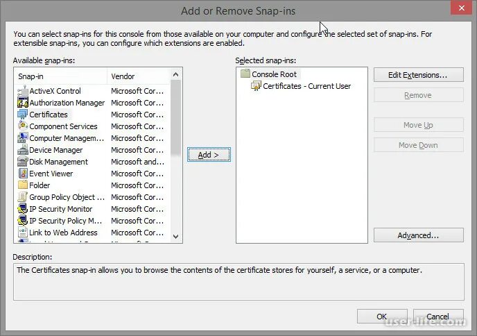 Microsoft Management Console. Где находится хранилище сертификатов на компьютере. Хранилище сертификатов Windows 7. Хранилище сертификатов Windows 10.