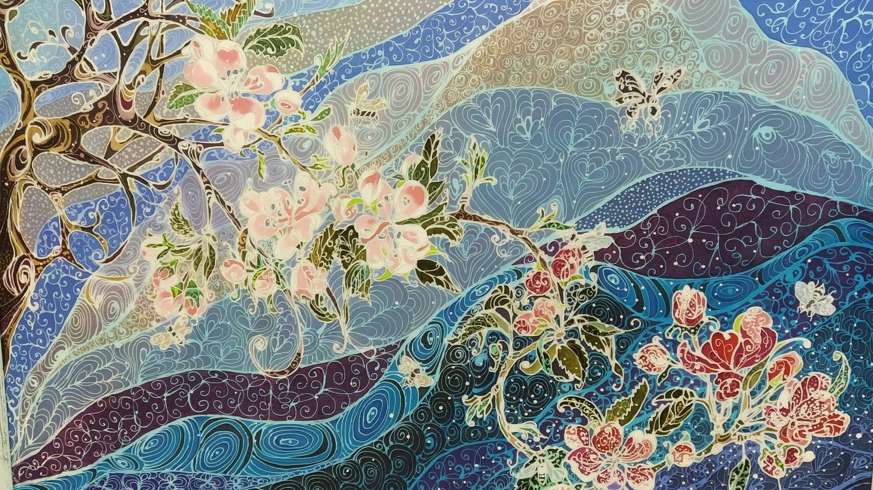 Изображение изделий выполненных в технике батика. Батик выставка. Работа в технике батик. Батик восточные мотивы.