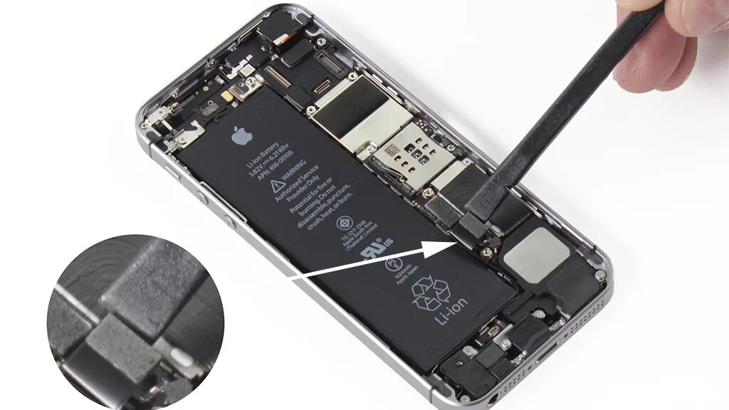 Как заменить аккумулятор Apple iPhone 5, 5S