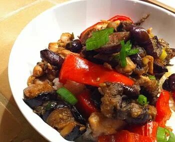 Баклажаны с мясом в мультиварке