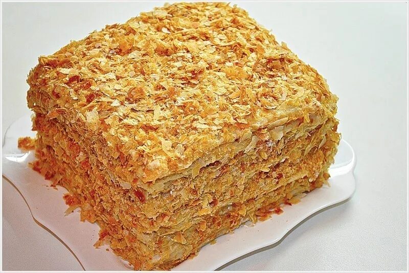 Торт наполеон с грецким орехом и коржами Napoleon tort - YouTube