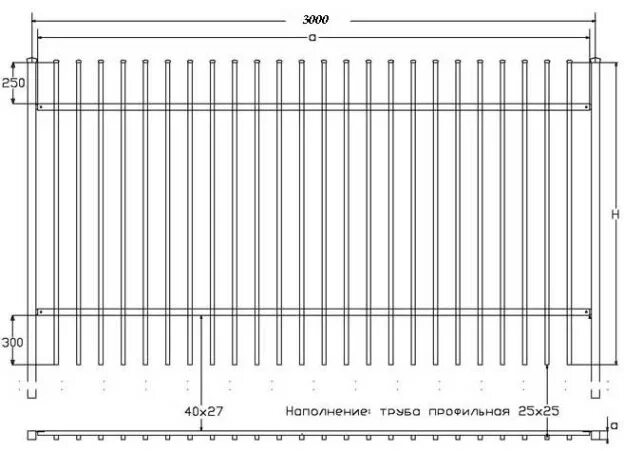 Секция забора размеры. Секция ограждения ов-ри-001. оградка из профильной трубы 40х20. схема ограждения из профильной трубы. диаметр трубы для забора.