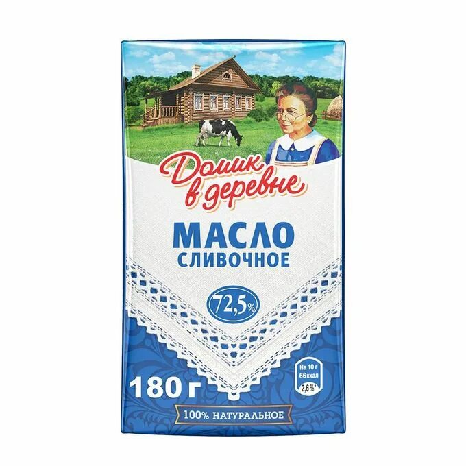 Отзыв о Масло сливочное Домик в деревне 72,5% Таким маслом кашу не испортишь.
