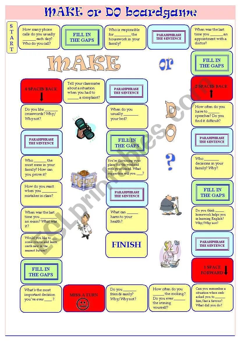 Made of made from exercises. Make do Board game. Do make упражнения. Do make упражнения activities. Boardgame Worksheet для подростков.