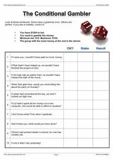 Conditionals lesson plan