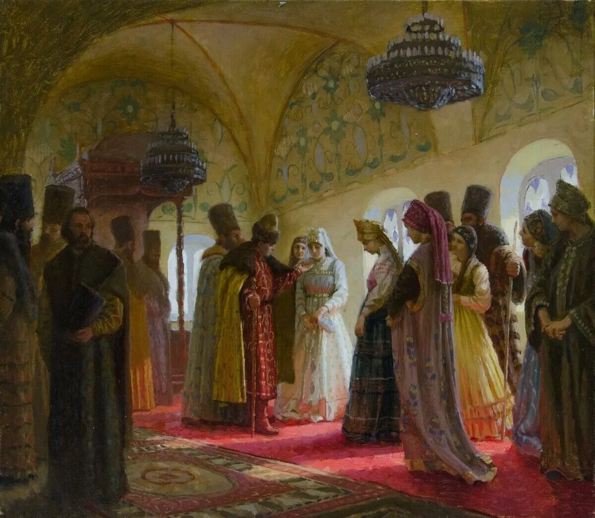 русь выбирала царей. михаил федорович романов смотрины невест. земский собор 1683. смотр невест ивана грозного. евфимия фёдоровна всеволожская.