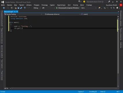 Visual studio запуск программы
