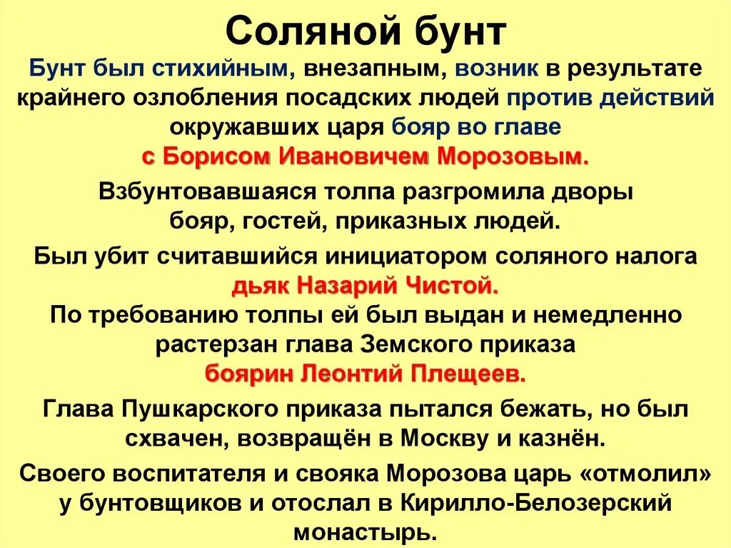 Почему происходят бунты. Причины соляного бунта 1648. Соляной бунт 1648 хронология. 1648 Год соляной бунт участники. Требования участников соляного бунта 1648.