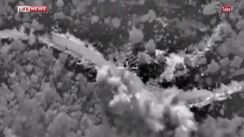 Видео удара по колонне