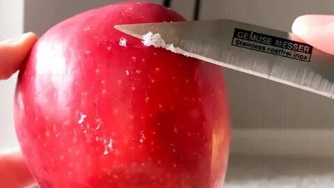 Природный воск на яблоках