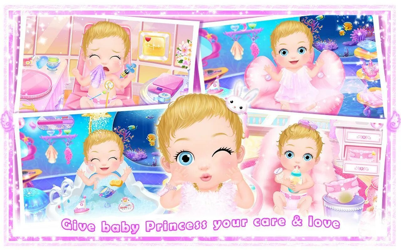 Принцесса Беби. My Baby Care. Бейби принцесса Дэй. Baby Care games.