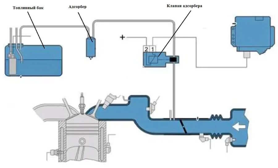 Калина 1 клапан продувки абсорбера. Клапан абсорбера Калина 8 клапанов. Электромагнитный клапан адсорбера Калина. Что делает абсорбер