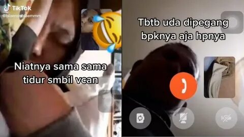 Muncul Sosok Saat Video Call Pacar Ketiduran (Foto Tiktok: @blaemmblaemmm) ...