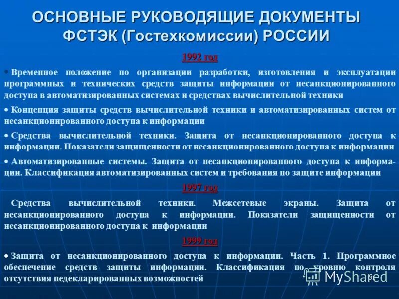 В соответствии с основными. Руководящие документы ФСТЭК. Основные руководящие документы. Руководящие документы Гостехкомиссии России. Требования руководящих документов.