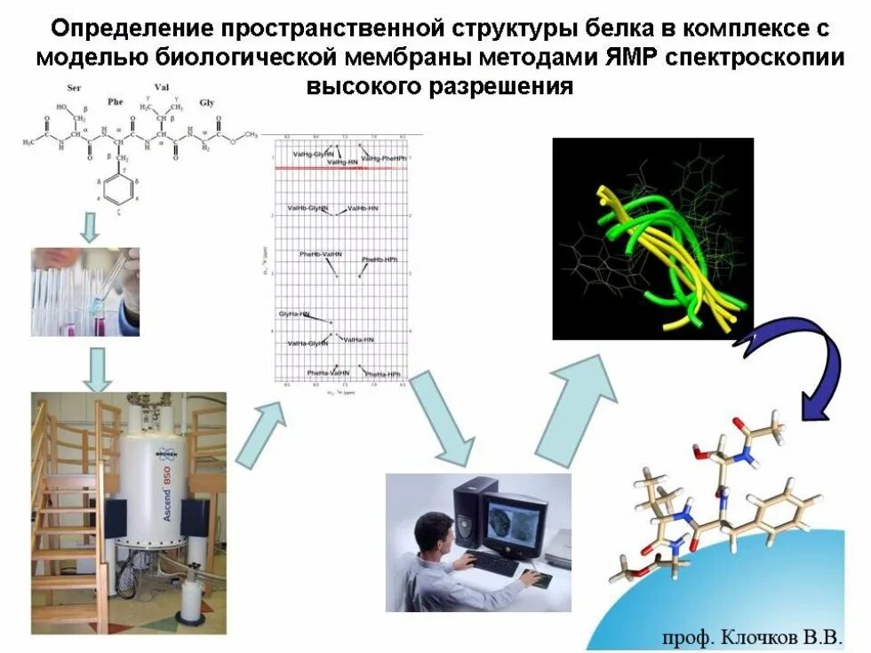 Определите пространственную структуру