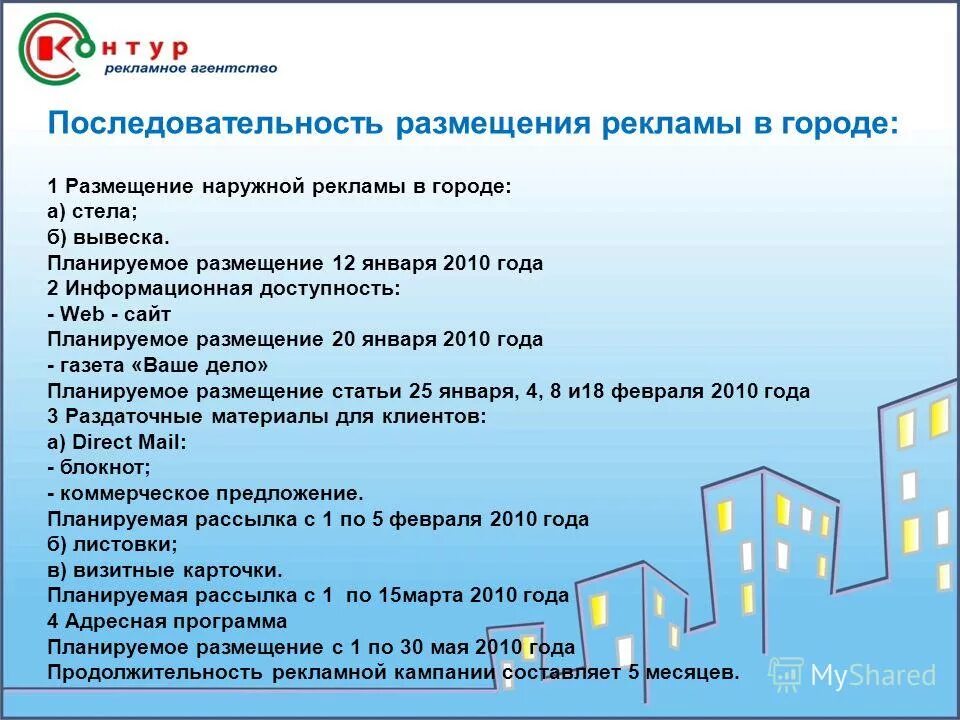 Бизнес план рекламного агентства. Планирование рекламного проекта. Финансовый план рекламного агентства. Этапы размещения рекламы.