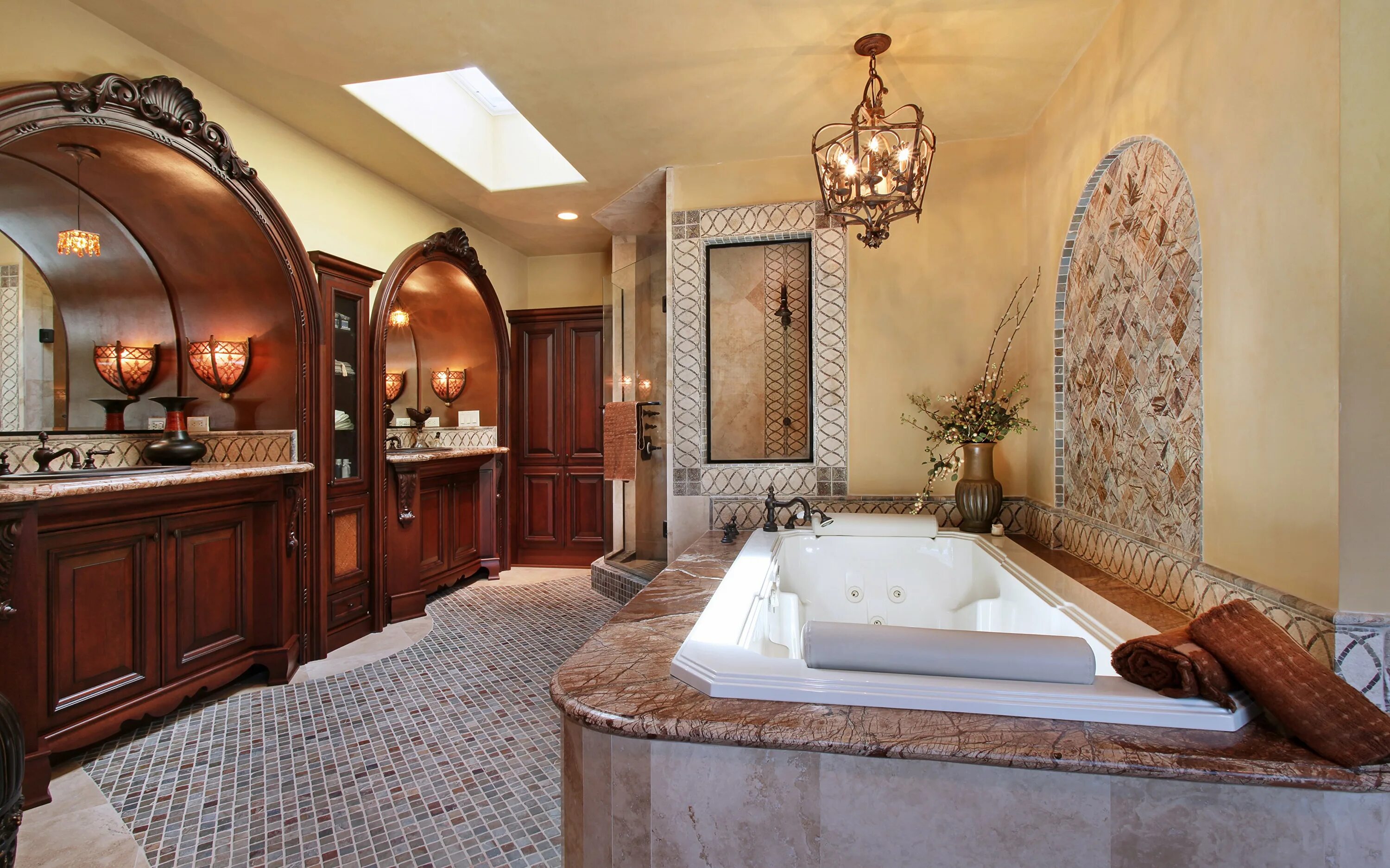 Ванные комнаты. Роскошные Ванные комнаты. Красивая ванна. Красивые интерьеры ванных комнат.