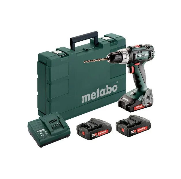 Дрель-шуруповерт Metabo BS 18l 2x2,0 Ач. Шуруповерт Metabo BS 18 L Set. Аккумуляторная дрель-шуруповерт Metabo BS 18 L 2.0Ач х2 кейс 50 н·м. Шуруповерт Метабо BS 18l quick.