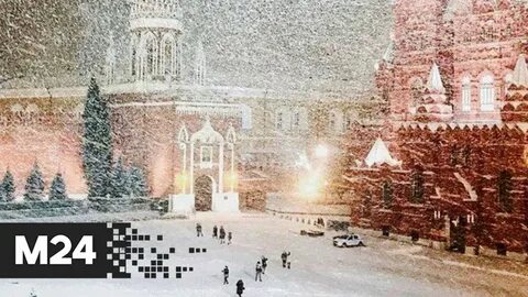 На москву надвигается снегопад