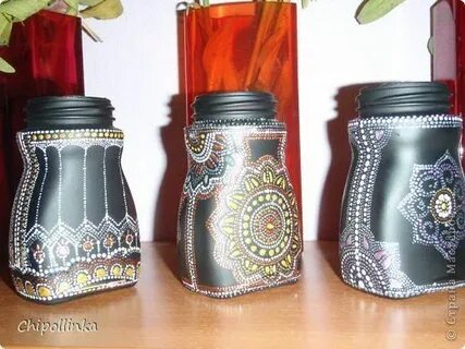 Стеклянная банка из под кофе
