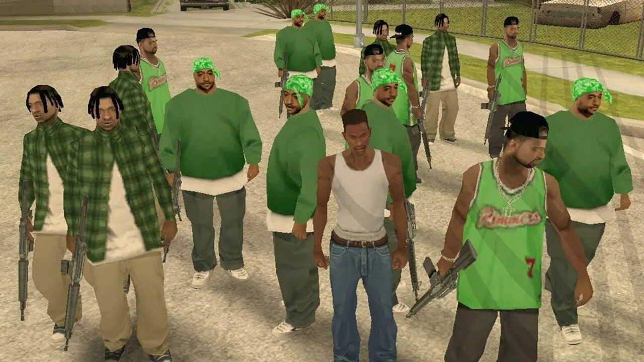 Взломанная gang. GTA San Andreas gang. Банды в ГТА Сан андреас.