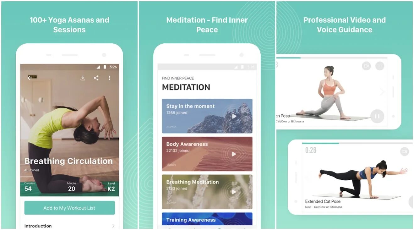 Yoga приложение. Приложение keep yoga.
