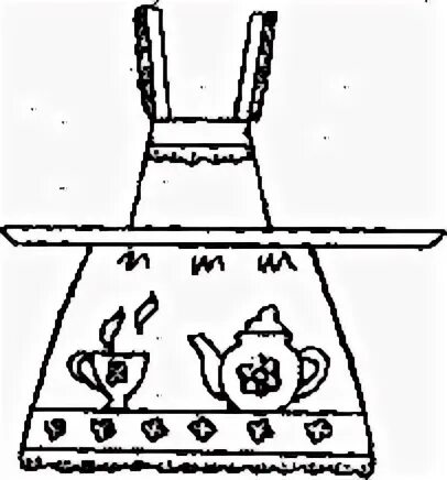 Игрушки сломаны замасленный фартук воспитанный. Верхний срез фартука. Схема фартука 5 класс технология. Математика раздайте матрешкам ведра и фартуки средняя группа.