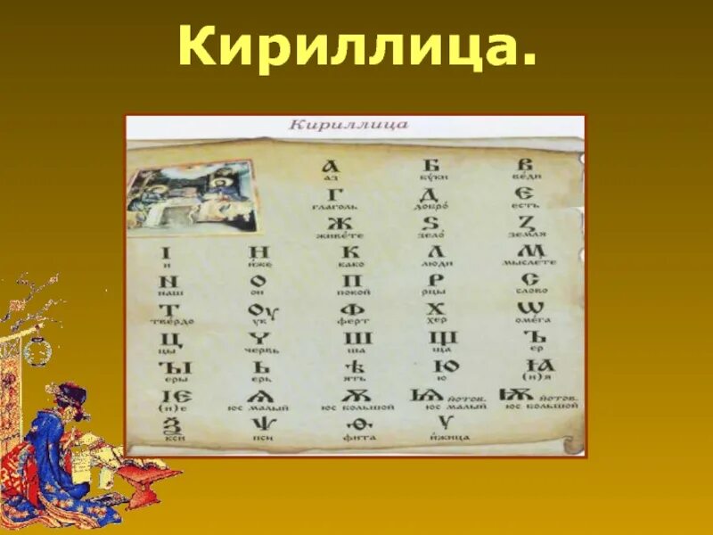 Кириллица была принята в. Кириллица. какой была славянская кириллица. какой была славянская кириллица 5 класс презентация. кириллица фото.