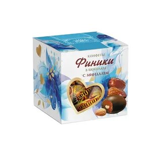 Конфеты финики в шоколаде с миндалем