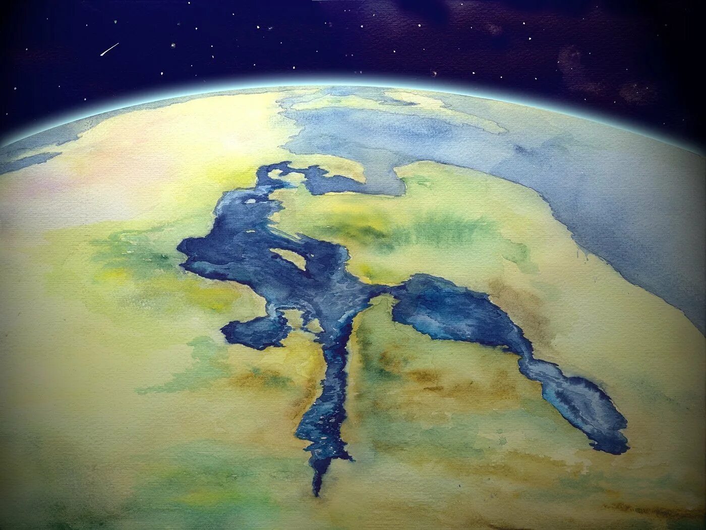 Земля рисунок. Планета земля рисунок. Земля из космоса рисунок. Земля нарисованная красками.