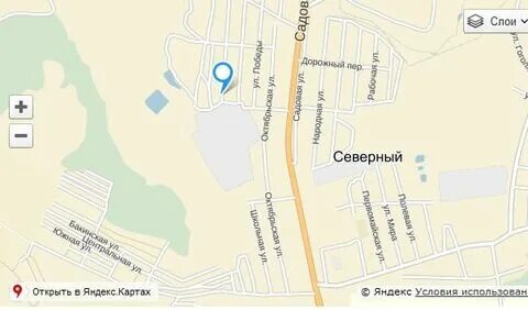 Поселок северный карта