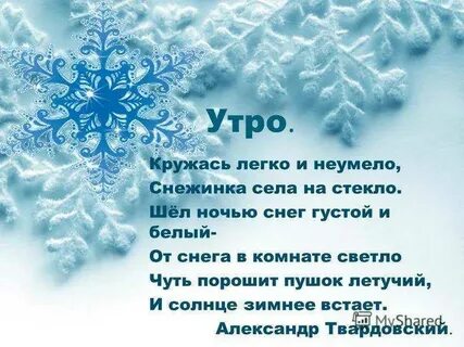 Снег стих короткий
