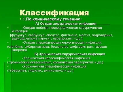 Гнойные инфекции тест